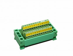 Anschlussleiste für DIN-Schiene DIN – DB25 terminal block