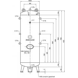 Druckluftbehälter DB VZ 500/16 V
